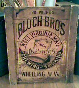 Bloch Brothers Mail Pouch Tobacco Crate