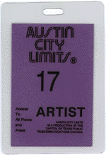 Austin
City Limits backstage pass