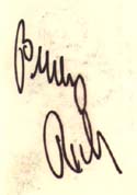 Buddy gave me his autograph on
a Cowboy Jazz business card